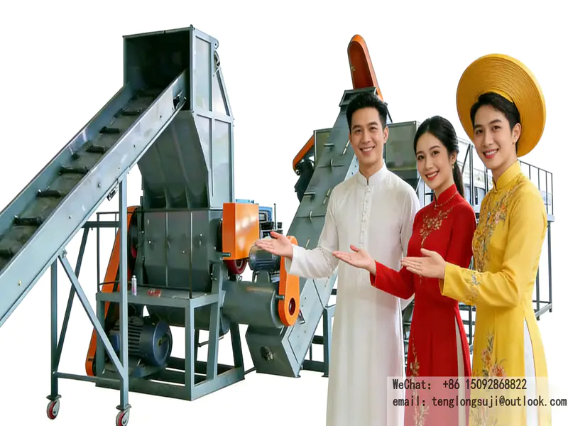 胡志明市女性创业者实测 中型回收厂用饮料瓶粉碎机，8个月回本还带动就业