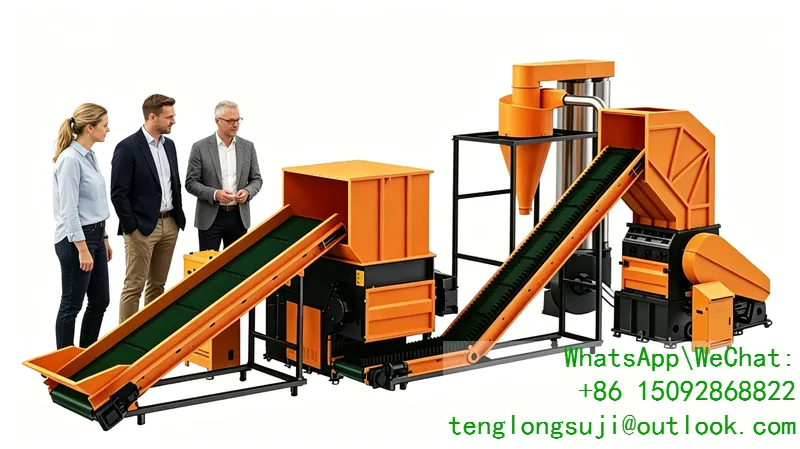撕碎破碎一体机：一步到位的难处理塑料回收方案