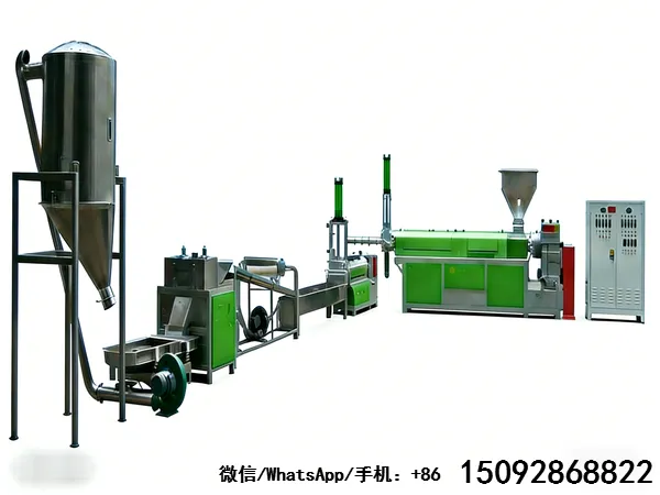 标准全自动破碎清洗造粒流水线 1200型破碎清洗+250型三机串联造粒设备